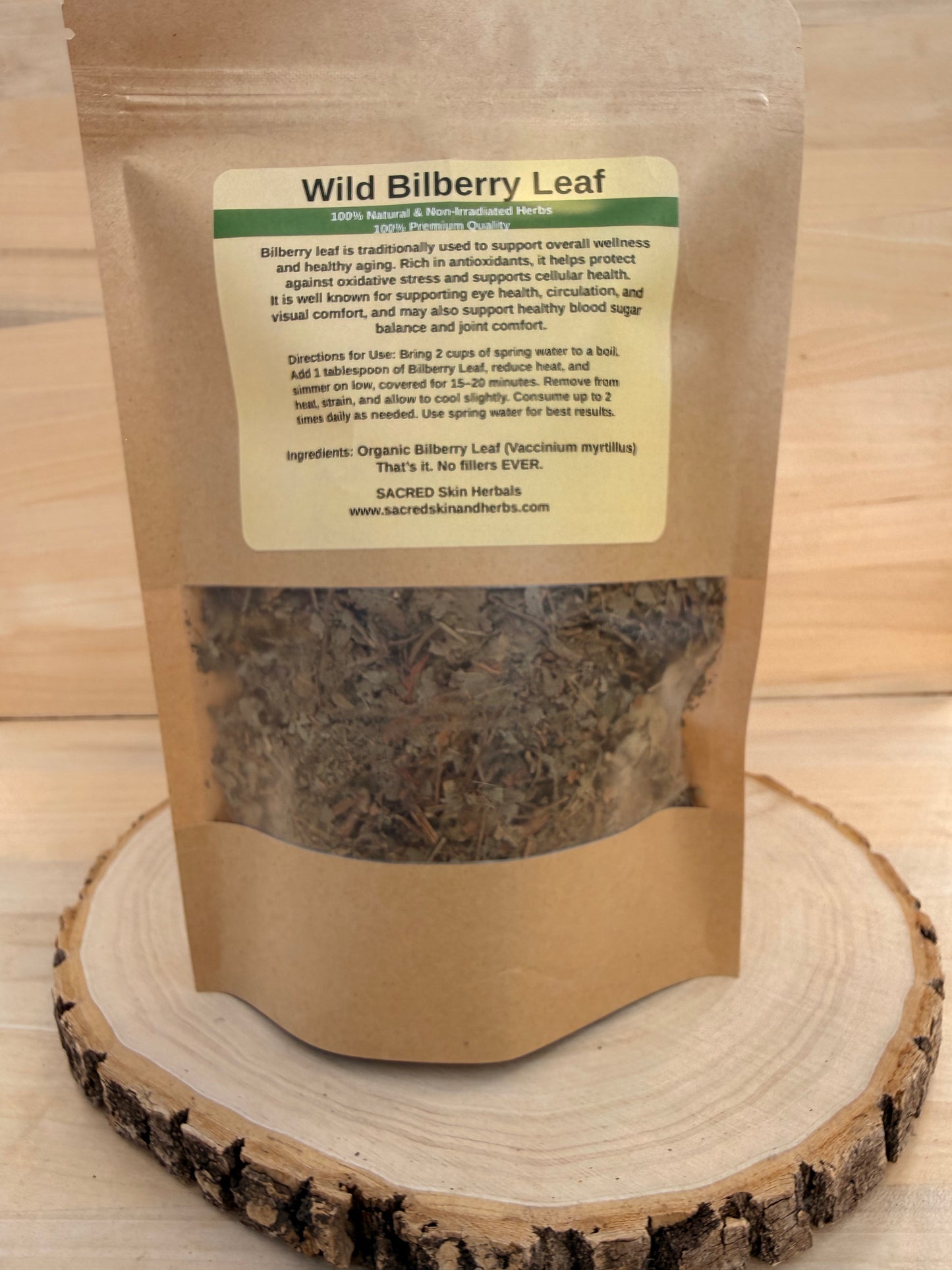Wild Bilberry Leaf Tea (Eye, Blood Sugar & Circulation Support)